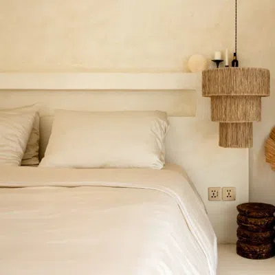 Aeptom Organic Natural Sateen Duvet Cover Set In Oatmeal