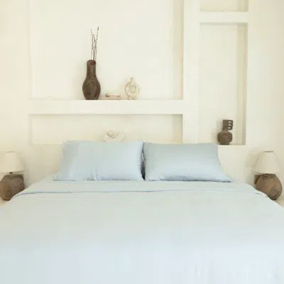 Aeptom Organic Natural Sateen Duvet Cover Set In Shore