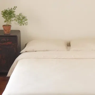 Aeptom Organic Natural Sateen Flat Sheet In Oatmeal