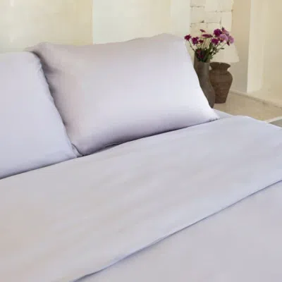 Aeptom Organic Natural Sateen Pillowcase Set In Misty Lilac