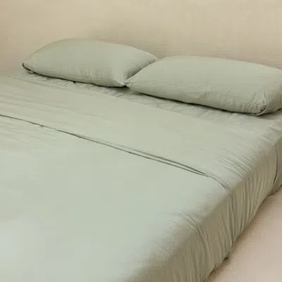 Aeptom Organic Natural Sateen Pillowcase Set In Sage