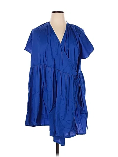 Pre-owned Aequamente Casual Dress In Blue