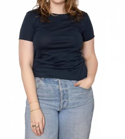 Aequamente Rubinette Jersey Shirt In Abyss In Black