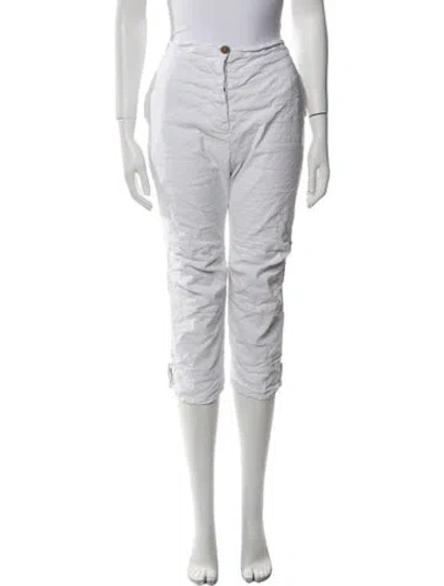 Pre-owned Aequamente Straight Leg Pants In White
