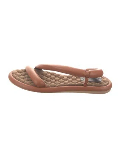Pre-owned Aera Leather Sandals In Brown