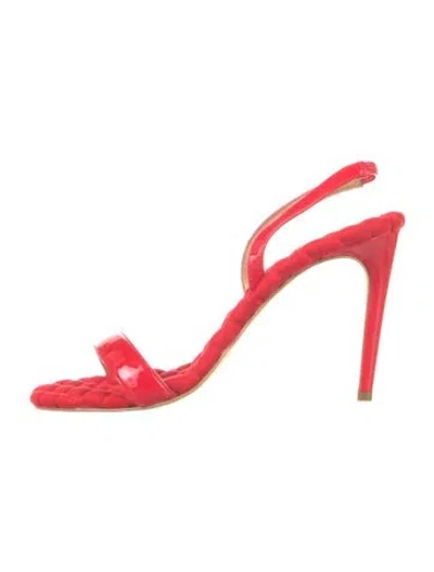 Pre-owned Aera Leather Sandals In Pink/red