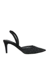 Aera Woman Pumps Black Size 7 Textile Fibers In Black