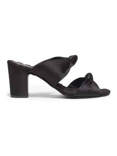 Aera Women's Alessia 75mm Satin Sandals In Black