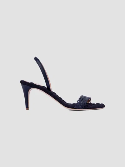 Aera Women's Claudia 70mm Slingback Sandals In Blue