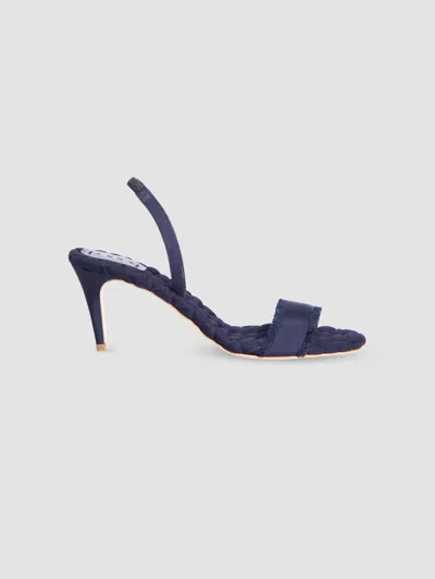 Aera Women's Claudia 70mm Slingback Sandals In Blue