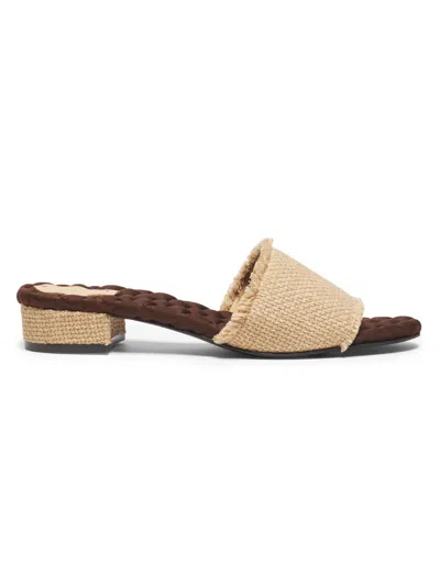 Aera Women's Giorgia 25mm Raffia Sandals In Brown