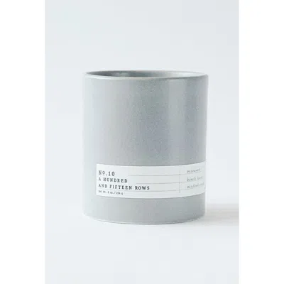 Aerangis No. 10 A Hundred And Fifteen Rows Scented Candle In Gray
