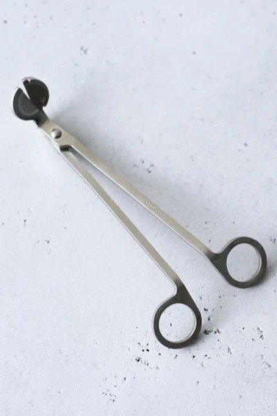 Aerangis Stainless Steel Candle Wick Trimmer In Silver