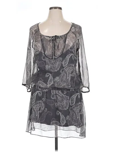 Pre-owned Aerie 3/4 Sleeve Blouse In Gray