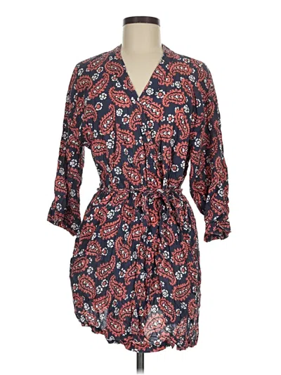Pre-owned Aerie 3/4 Sleeve Blouse In Red