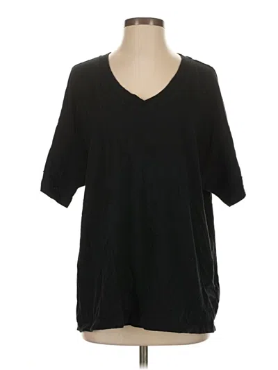 Pre-owned Aerie 3/4 Sleeve T-shirt In Black