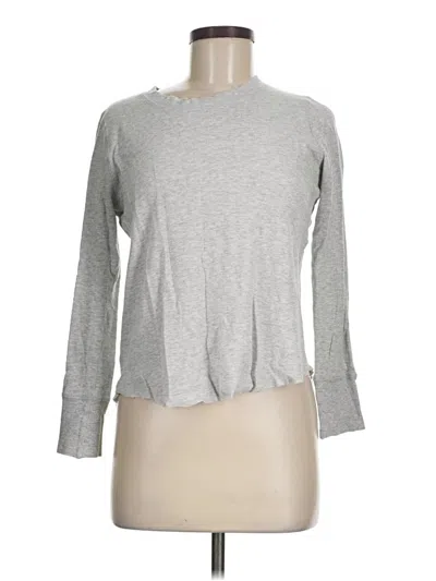 Pre-owned Aerie 3/4 Sleeve T-shirt In Gray