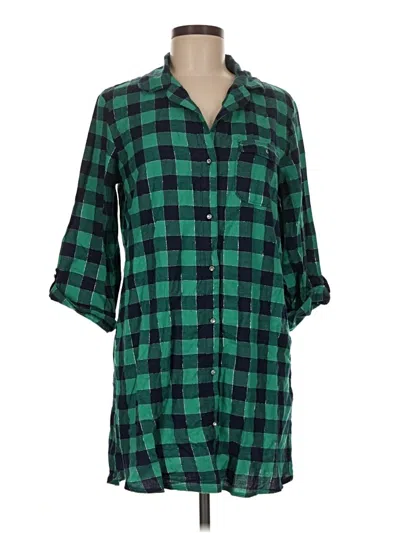 Pre-owned Aerie 3/4 Sleeve T-shirt In Green