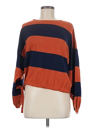Pre-owned Aerie 3/4 Sleeve T-shirt In Orange