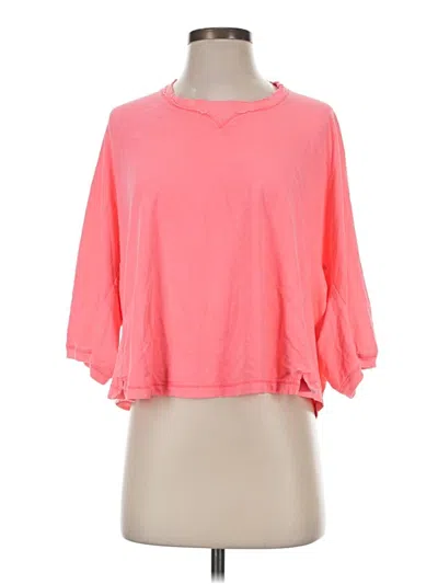 Pre-owned Aerie 3/4 Sleeve T-shirt In Pink