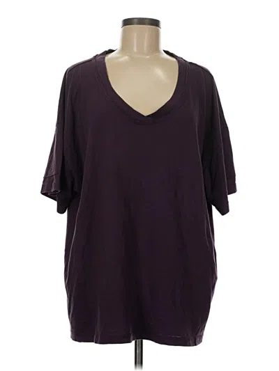 Pre-owned Aerie 3/4 Sleeve T-shirt In Purple