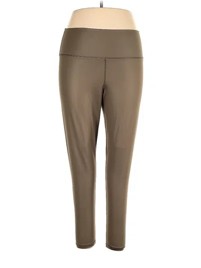 Pre-owned Aerie Active Pants In Brown