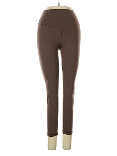 Pre-owned Aerie Active Pants In Brown