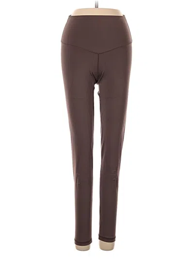 Pre-owned Aerie Active Pants In Brown