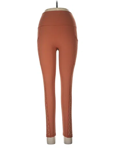 Pre-owned Aerie Active Pants In Brown
