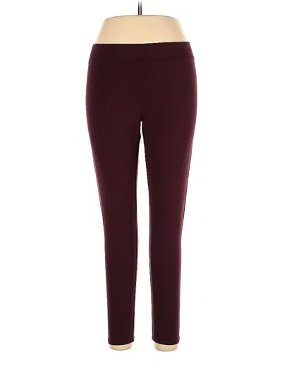 Pre-owned Aerie Active Pants In Burgundy