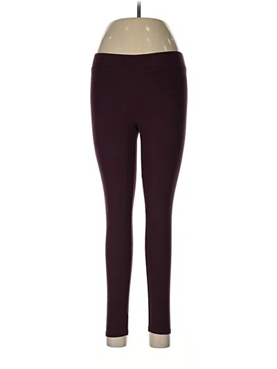 Pre-owned Aerie Active Pants In Burgundy