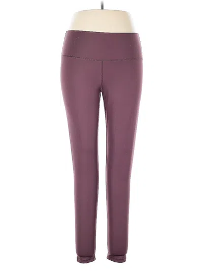 Pre-owned Aerie Active Pants In Purple