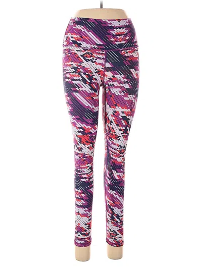 Pre-owned Aerie Active Pants In Purple