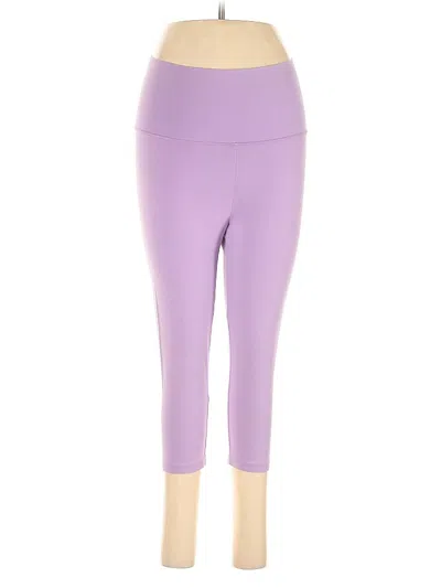 Pre-owned Aerie Active Pants In Purple