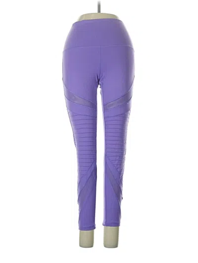 Pre-owned Aerie Active Pants In Purple