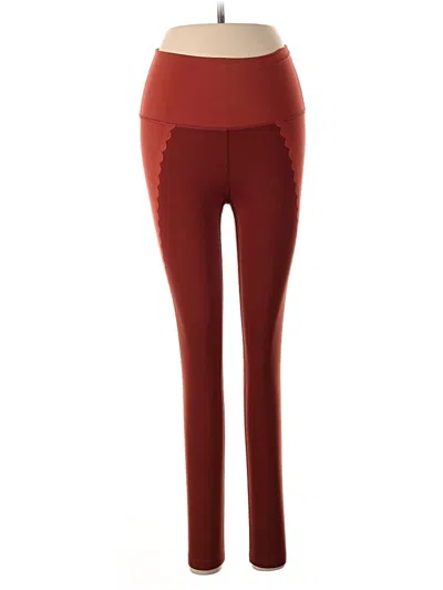 Pre-owned Aerie Active Pants In Red
