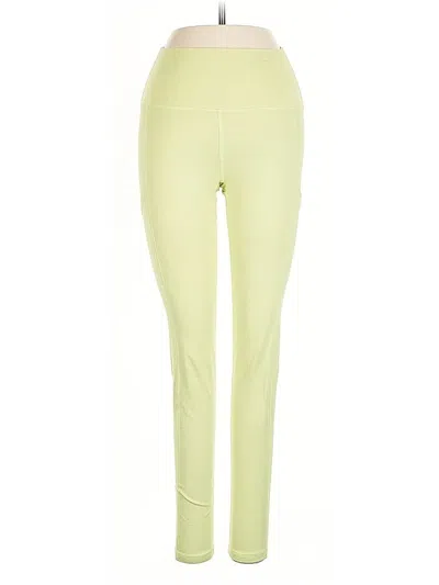 Pre-owned Aerie Active Pants In Yellow