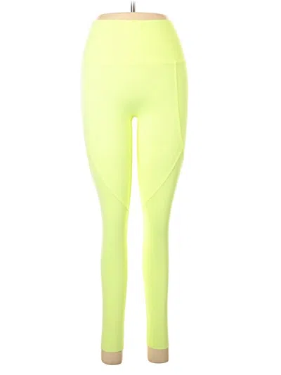 Pre-owned Aerie Active Pants In Yellow
