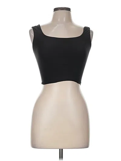 Pre-owned Aerie Active Tank Top In Black