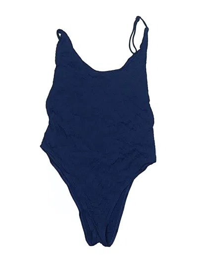 Pre-owned Aerie Bodysuit In Blue
