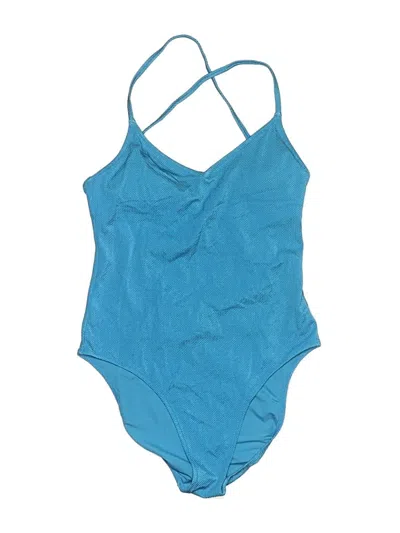 Pre-owned Aerie Bodysuit In Blue