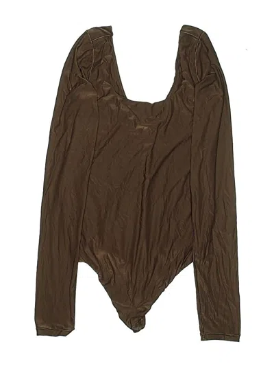 Pre-owned Aerie Bodysuit In Brown