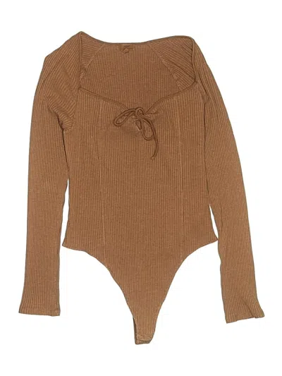 Pre-owned Aerie Bodysuit In Brown