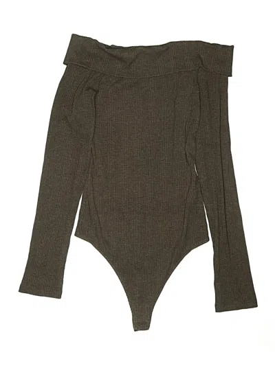 Pre-owned Aerie Bodysuit In Brown