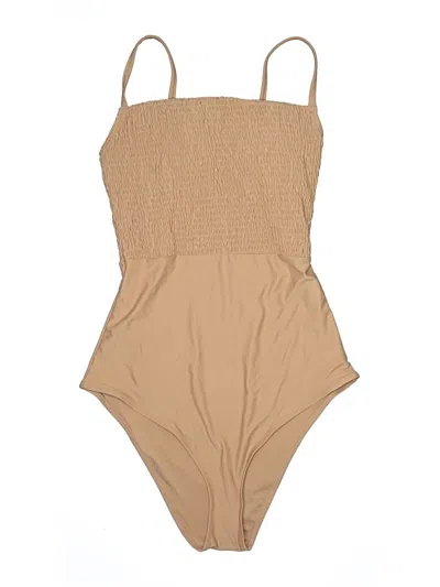 Pre-owned Aerie Bodysuit In Brown