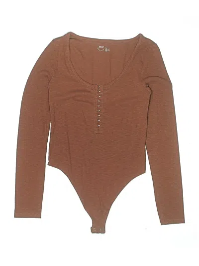 Pre-owned Aerie Bodysuit In Brown