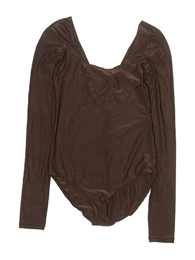 Pre-owned Aerie Bodysuit In Brown