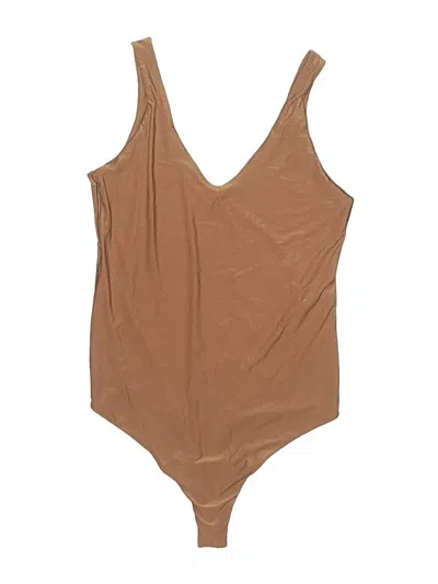 Pre-owned Aerie Bodysuit In Brown