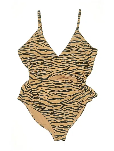 Pre-owned Aerie Bodysuit In Gold