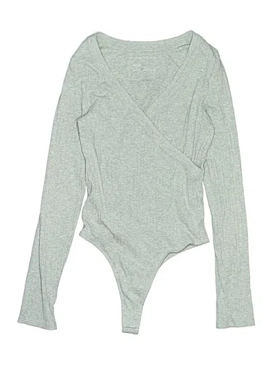 Pre-owned Aerie Bodysuit In Gray
